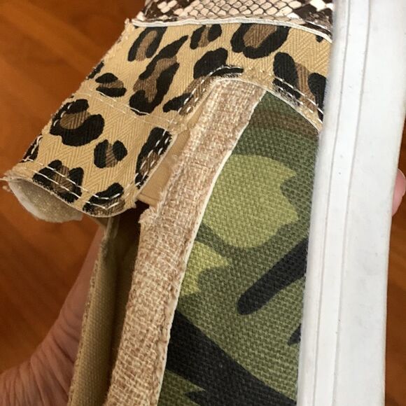 Size 9 multicolor sneakers. Snakeskin, animal print, camouflage and canvas - Picture 12 of 12